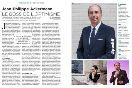 Jean-Philippe Ackermann : LE BOSS DE L’OPTIMISME